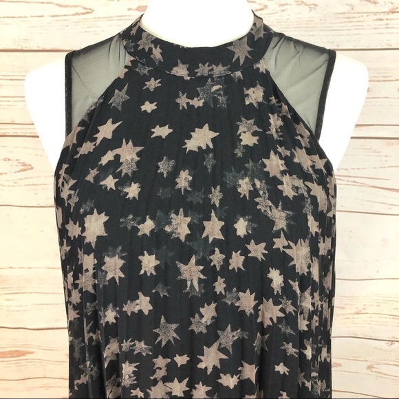 NWT BCBG Generation Sleeveless Galaxy Star Trapeze Swing Dress - Picture 4 of 10